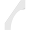 Ekena Millwork 3 1/2-in. W x 18-in. D x 26-in. H Westlake Architectural Grade PVC Knee Brace BRCP035X18X26WTL - alternate 6